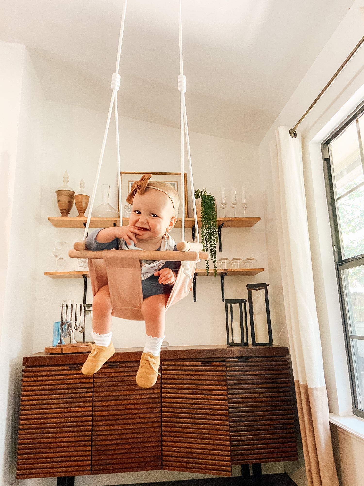 Boho baby swing, indoor swing, baby toys