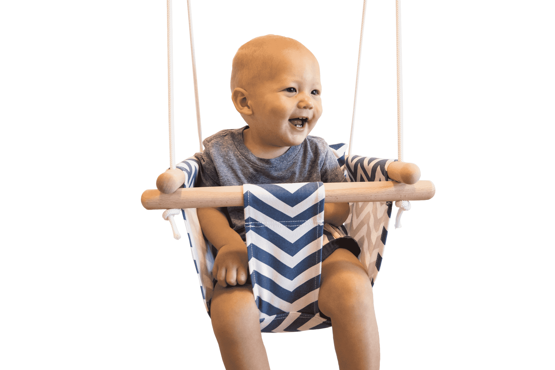 Indoor infant outlet swing